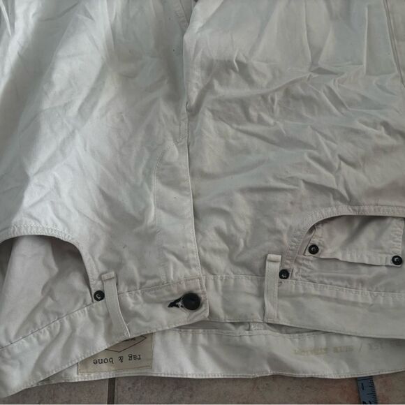rag & bone tailored workwear bottoms white jean pants - Picture 4 of 7